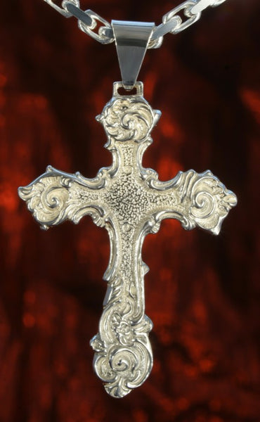 bl1 Anhänger Kreuz Romantika Damenschmuck Kreuz Mittel - Rückseite